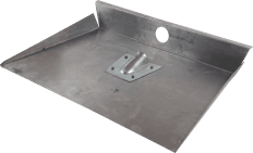 Лопата оцинкованная 3 бортная 500х375